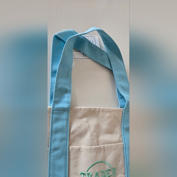 Trader's Joe blue Pastel Mini TOTE bag NEW - Picture 7 of 7